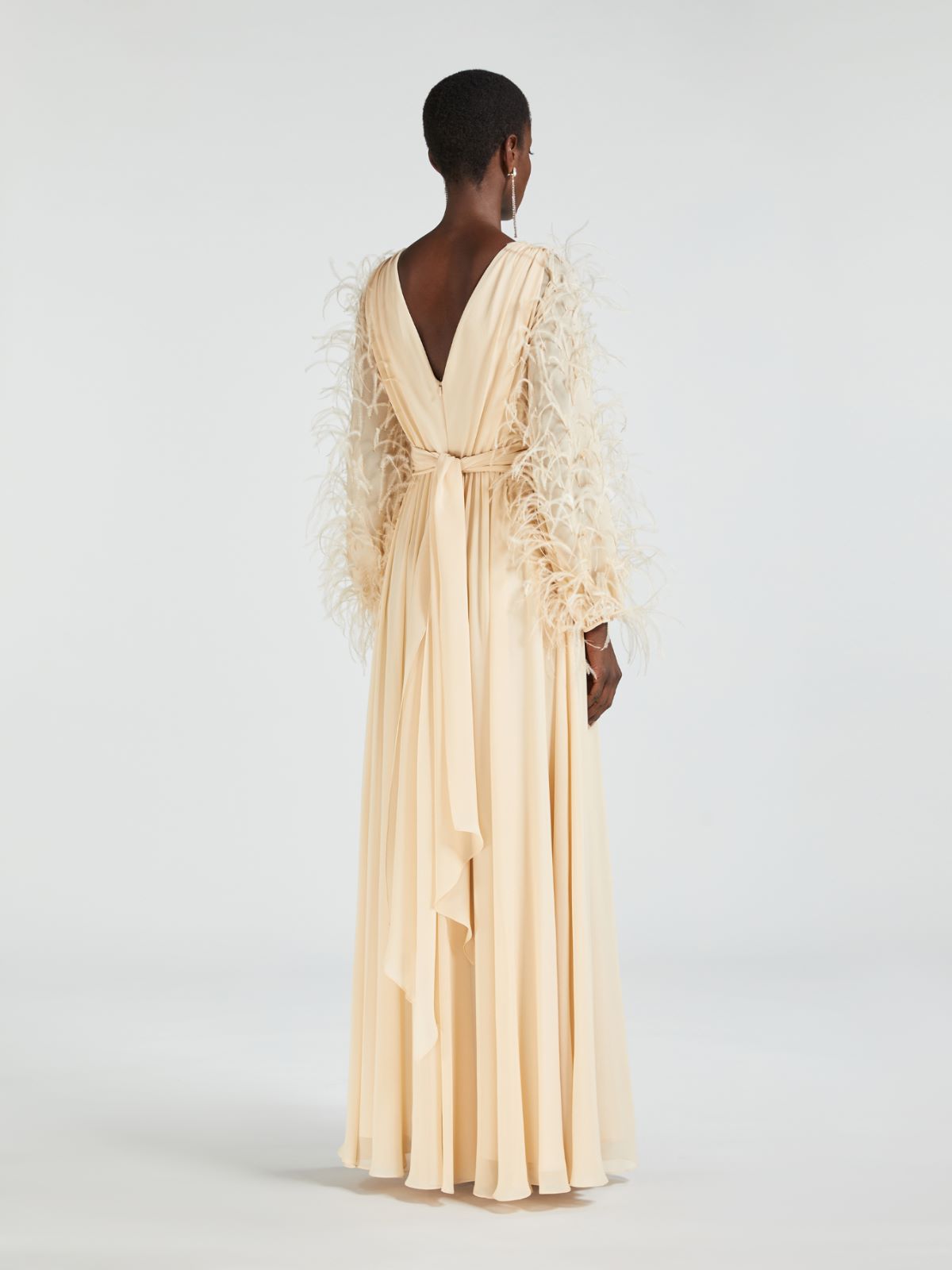 Silk georgette dress - POWDER - Max Mara - 3