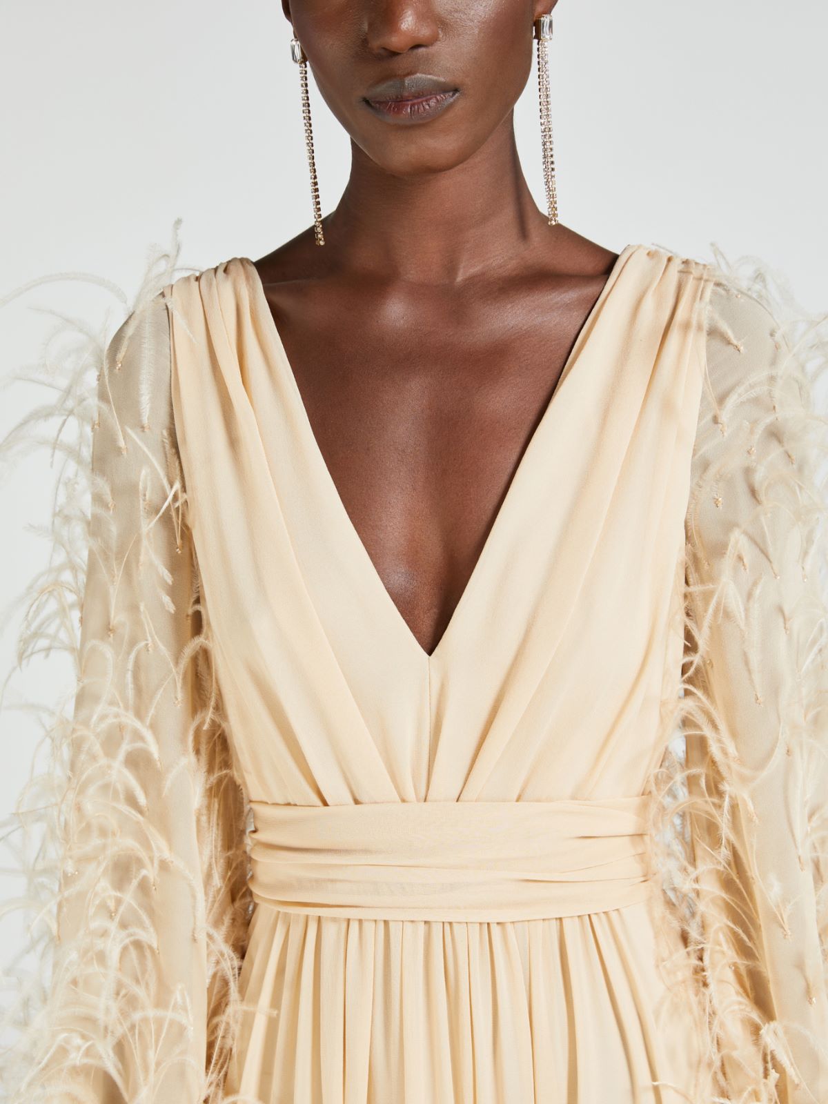 Silk georgette dress - POWDER - Max Mara - 4