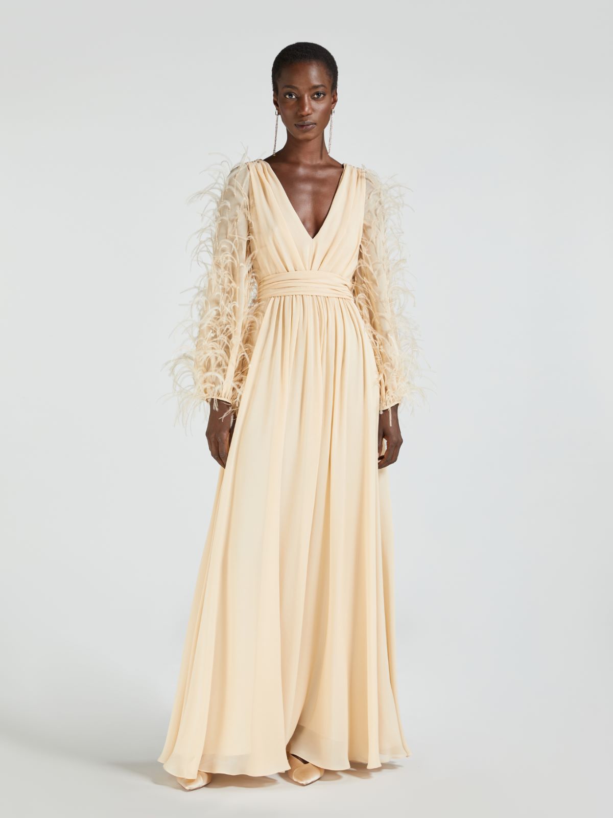 Silk georgette dress - POWDER - Max Mara