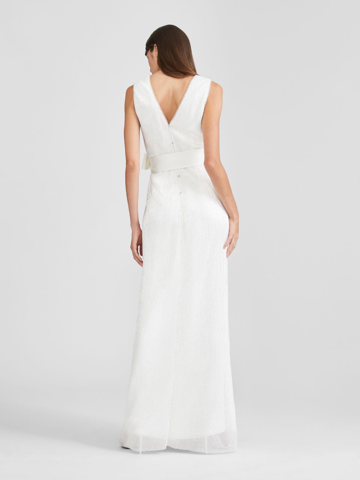 Pleated tulle dress - WHITE - Max Mara - 3