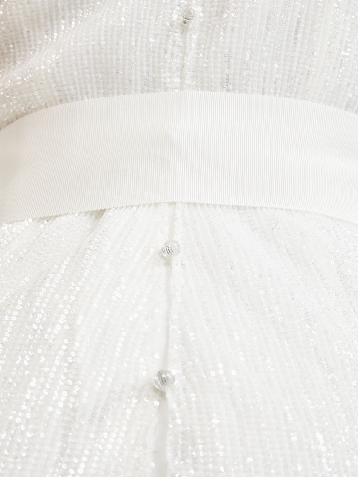 Pleated tulle dress - WHITE - Max Mara - 5
