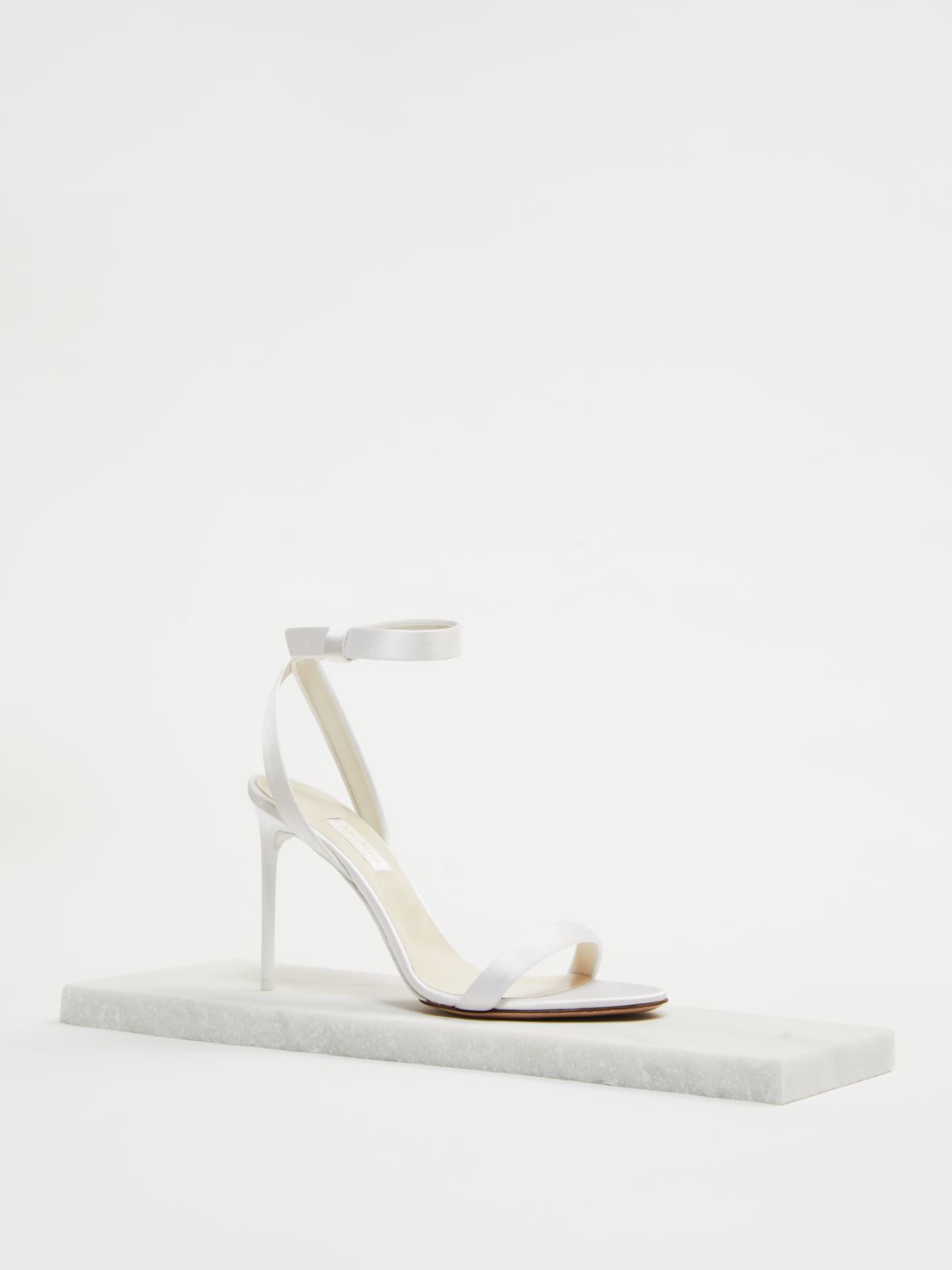 Silk satin sandals - IVORY - Max Mara - 2