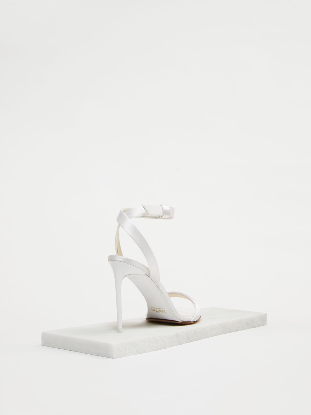 Silk satin sandals - IVORY - Max Mara - 3