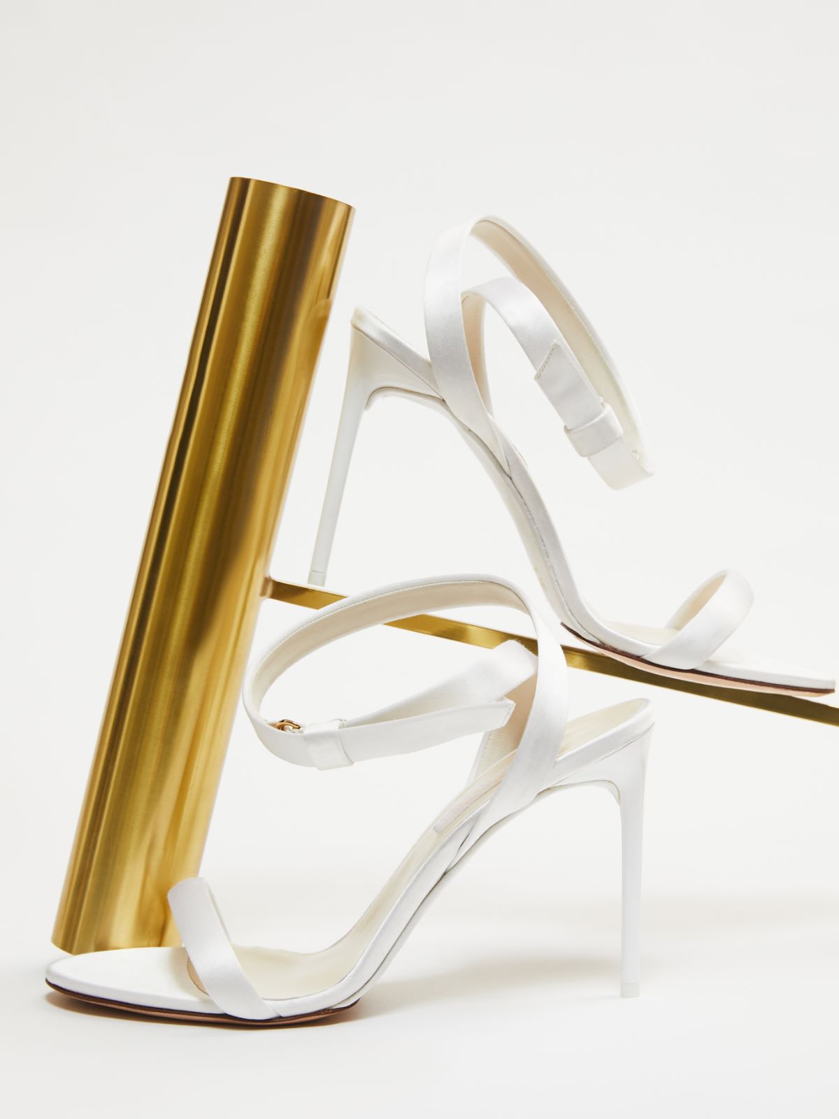 Silk satin sandals - IVORY - Max Mara - 4
