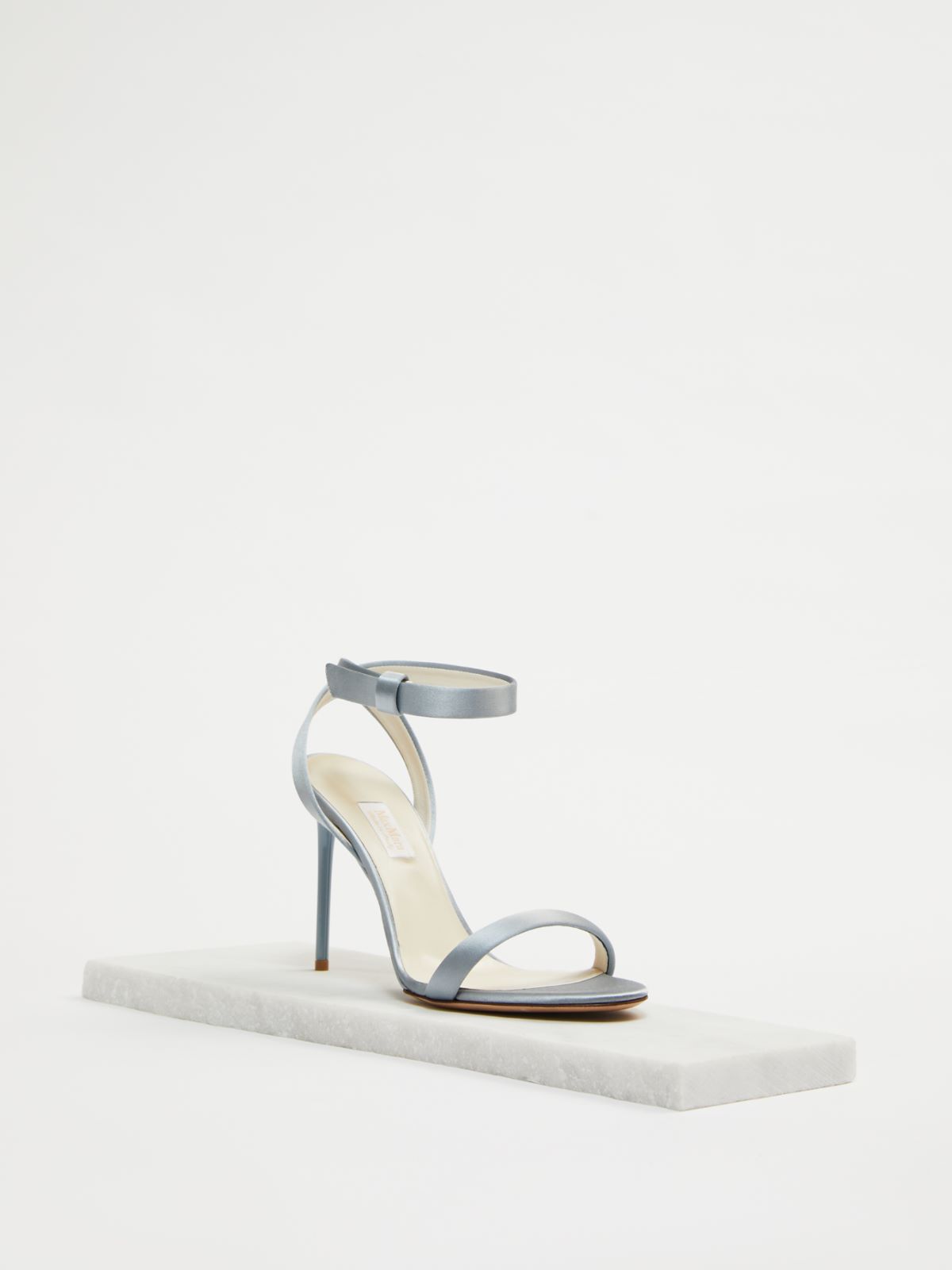 Silk satin sandals - LIGHT BLUE - Max Mara - 2