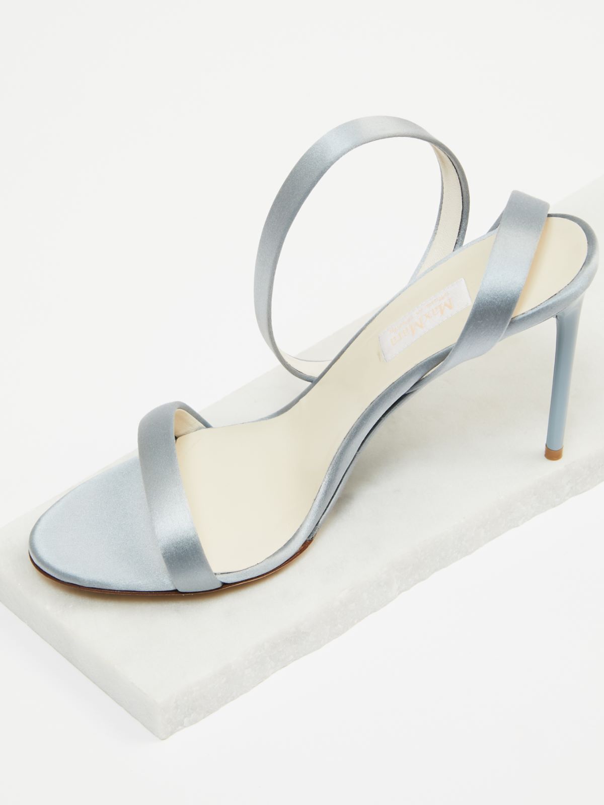 Silk satin sandals - LIGHT BLUE - Max Mara - 6