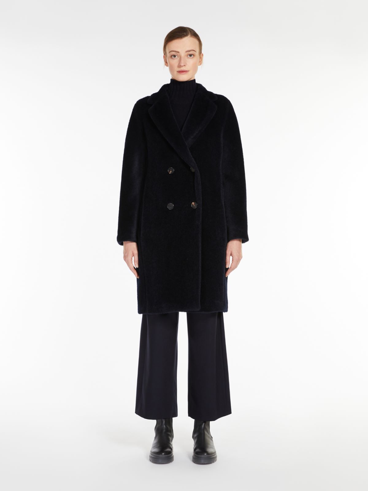 Alpaca and wool coat - MIDNIGHTBLUE - Max Mara - 2