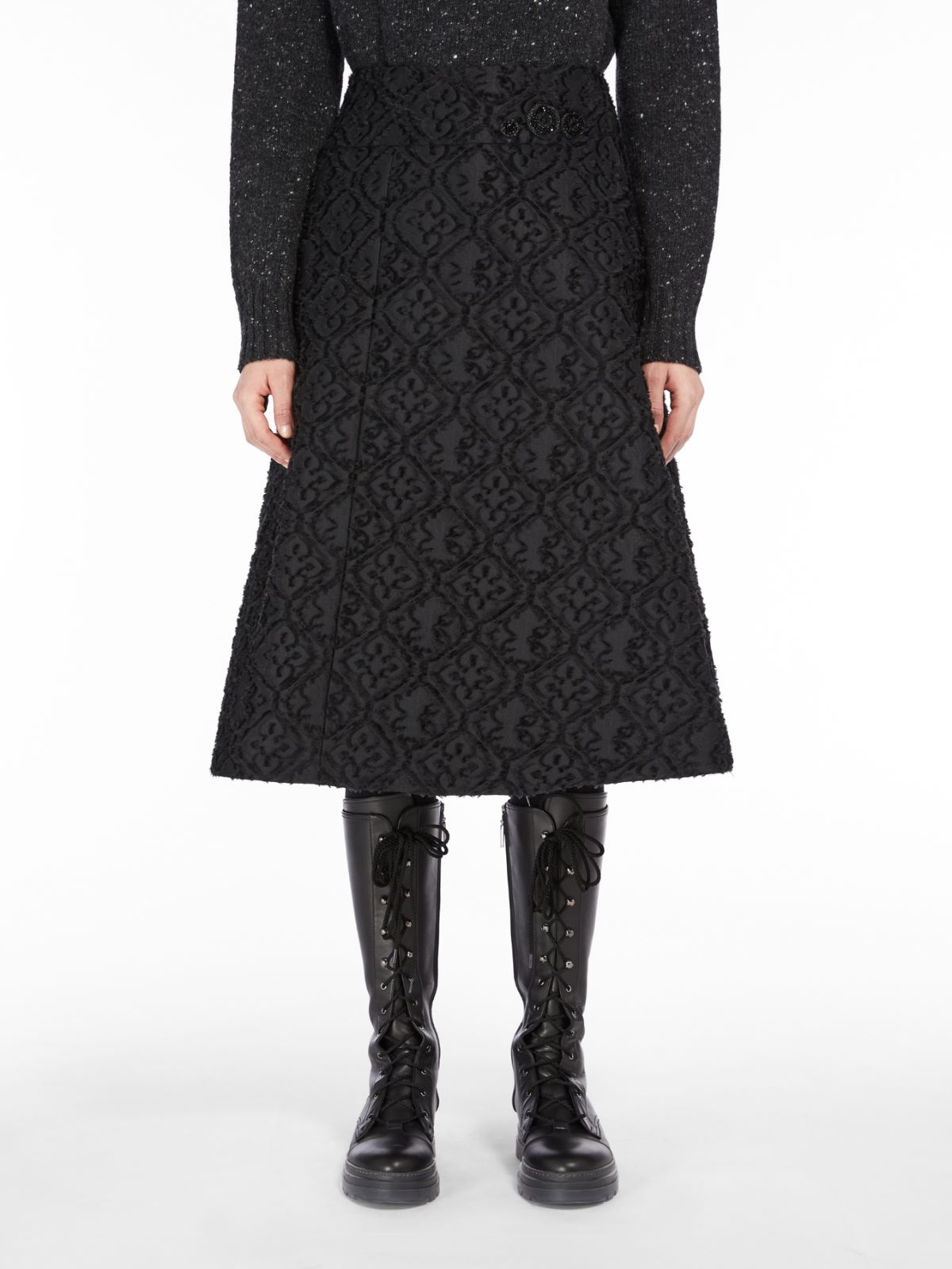Fil coupé skirt - BLACK - Max Mara - 2