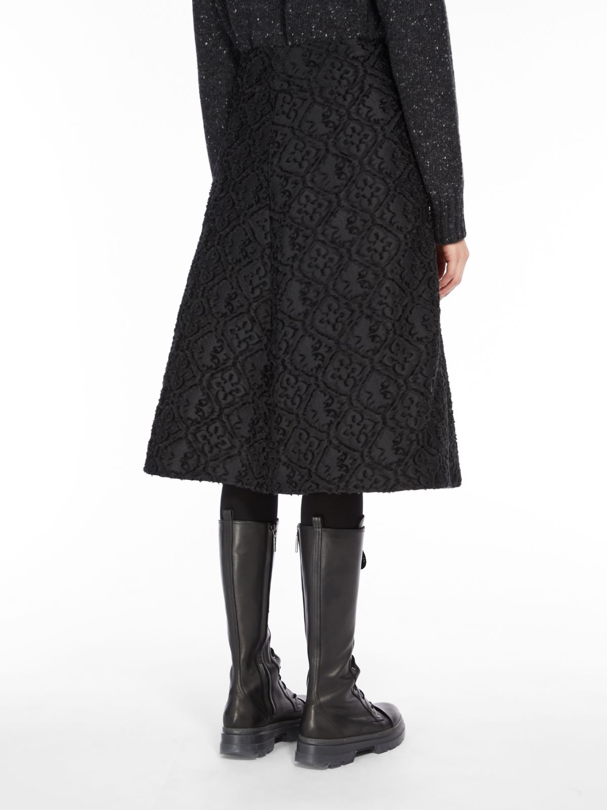 Fil coupé skirt - BLACK - Max Mara - 3