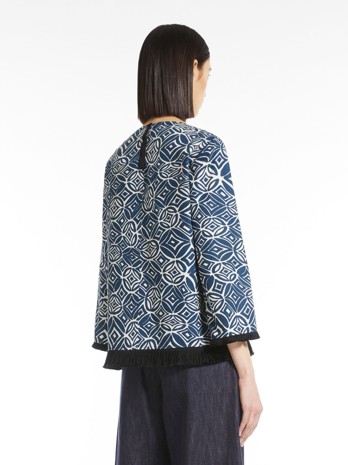 Cotton poplin top - ULTRAMARINE - Max Mara - 3