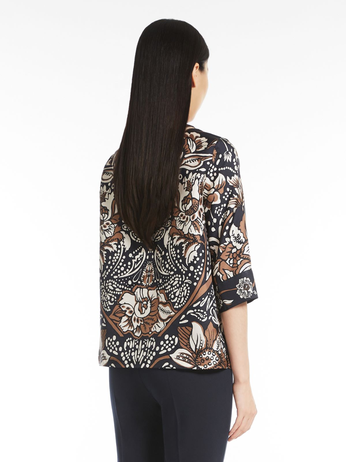 Printed silk top - ULTRAMARINE - Max Mara - 3
