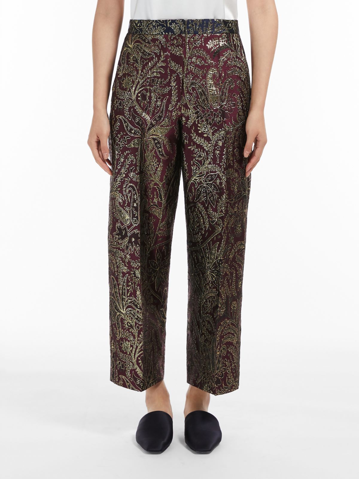 Jacquard trousers - RED BROWN - Max Mara - 2