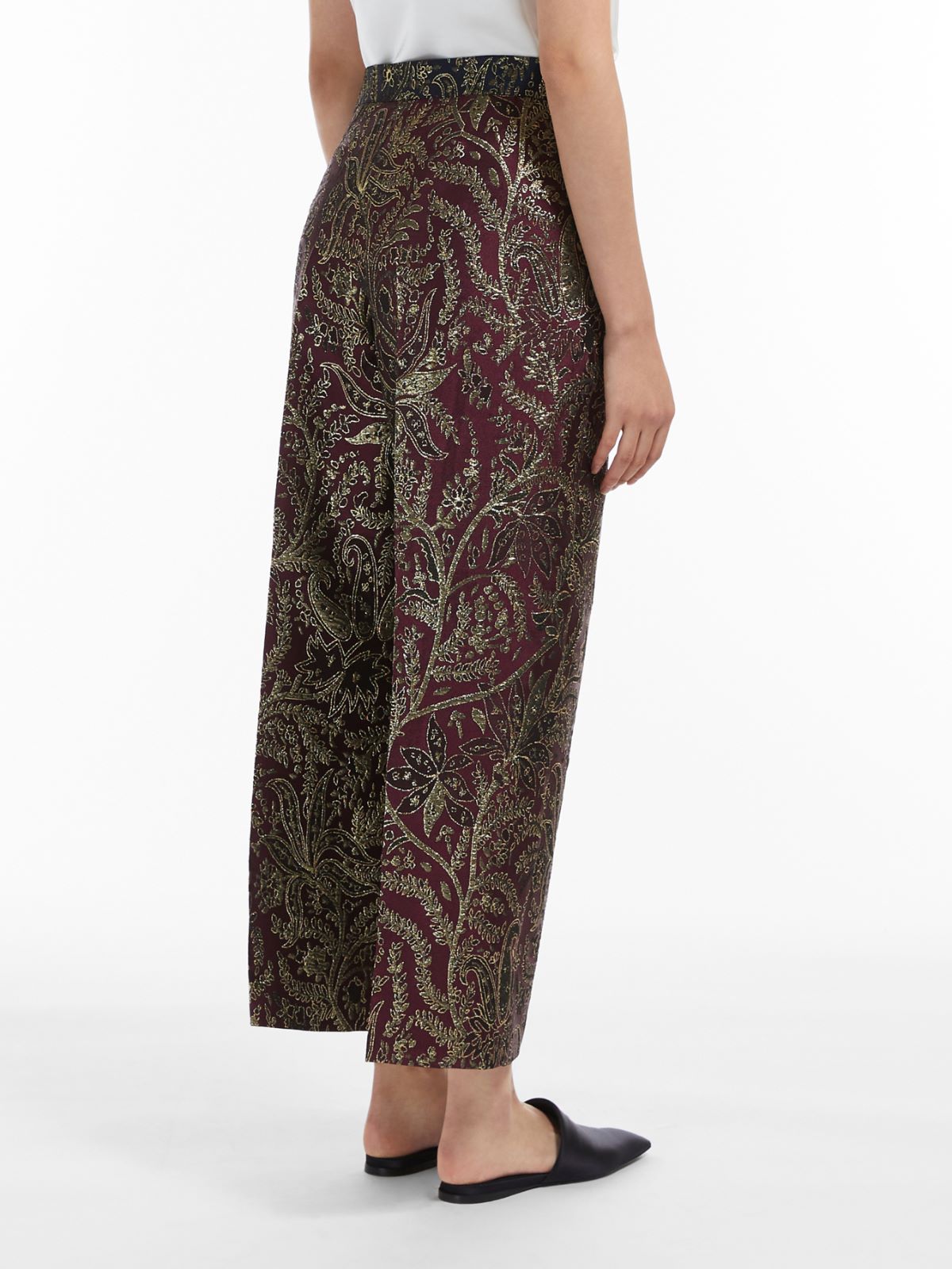 Jacquard trousers - RED BROWN - Max Mara - 3