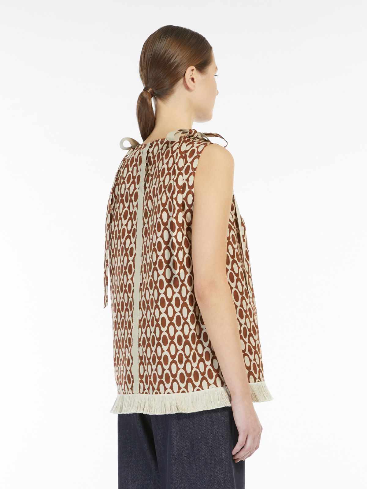 Printed cotton top - TOBACCO - Max Mara - 3