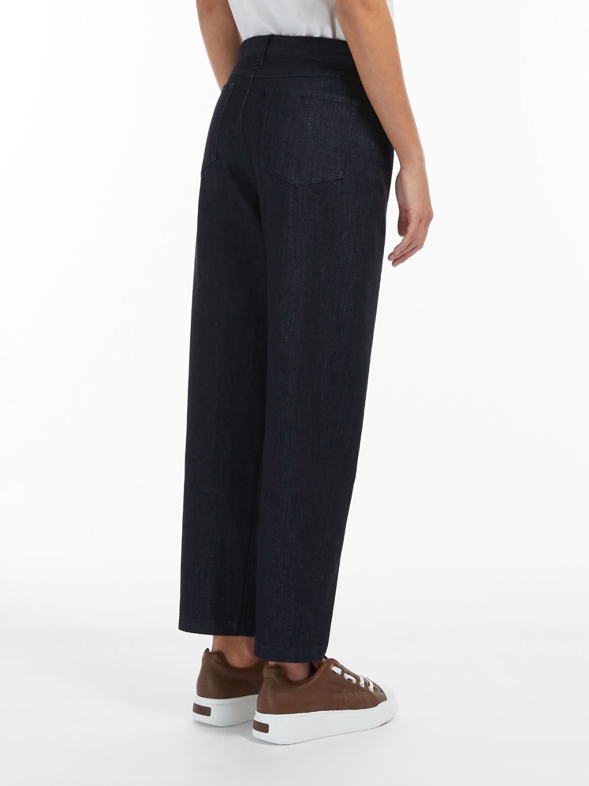 Barrel-leg denim jeans - MIDNIGHTBLUE - Max Mara - 3
