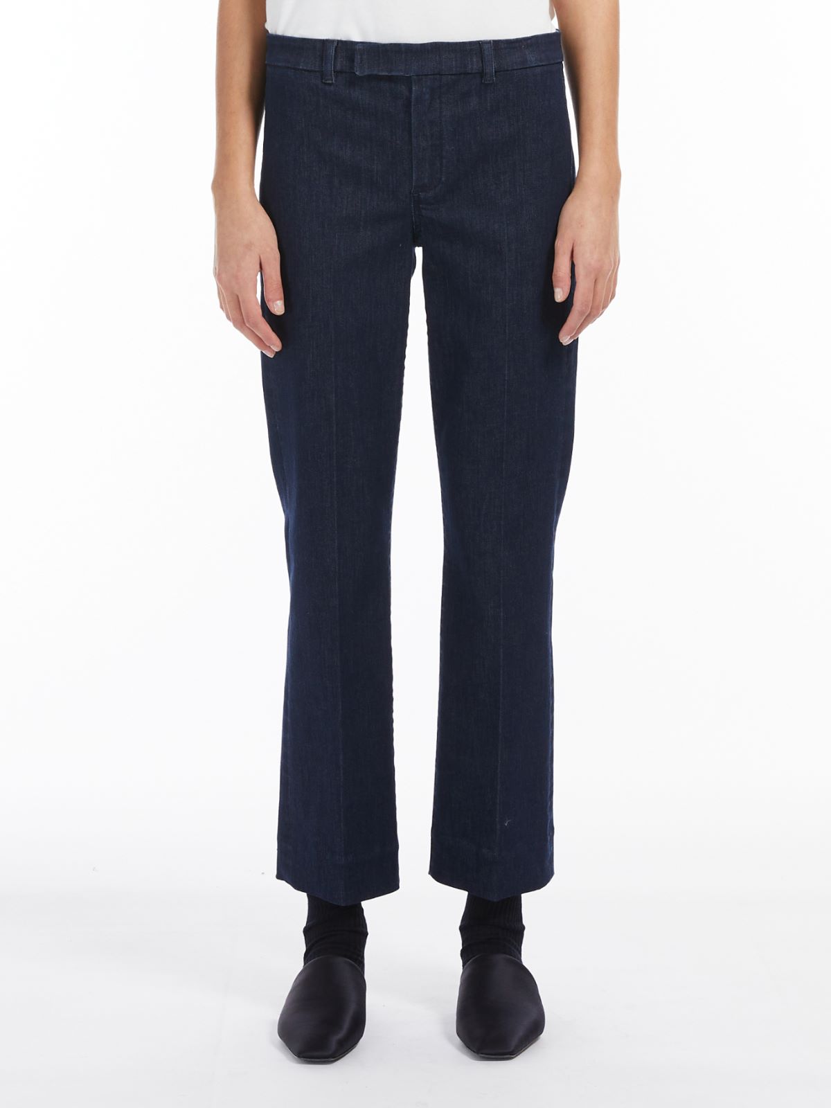 Cotton denim trousers - MIDNIGHTBLUE - Max Mara - 2