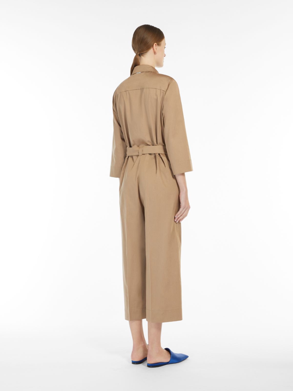Sateen jumpsuit - BROWN BRONZE - Max Mara - 3