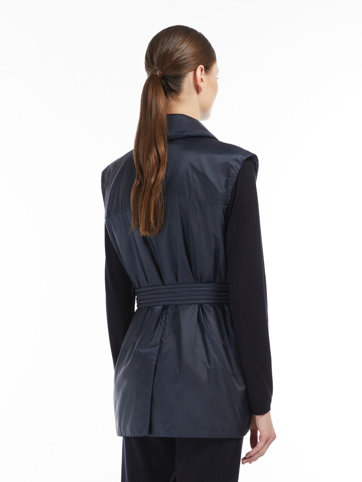 Water-repellent technical canvas gilet - MIDNIGHTBLUE - Max Mara - 3