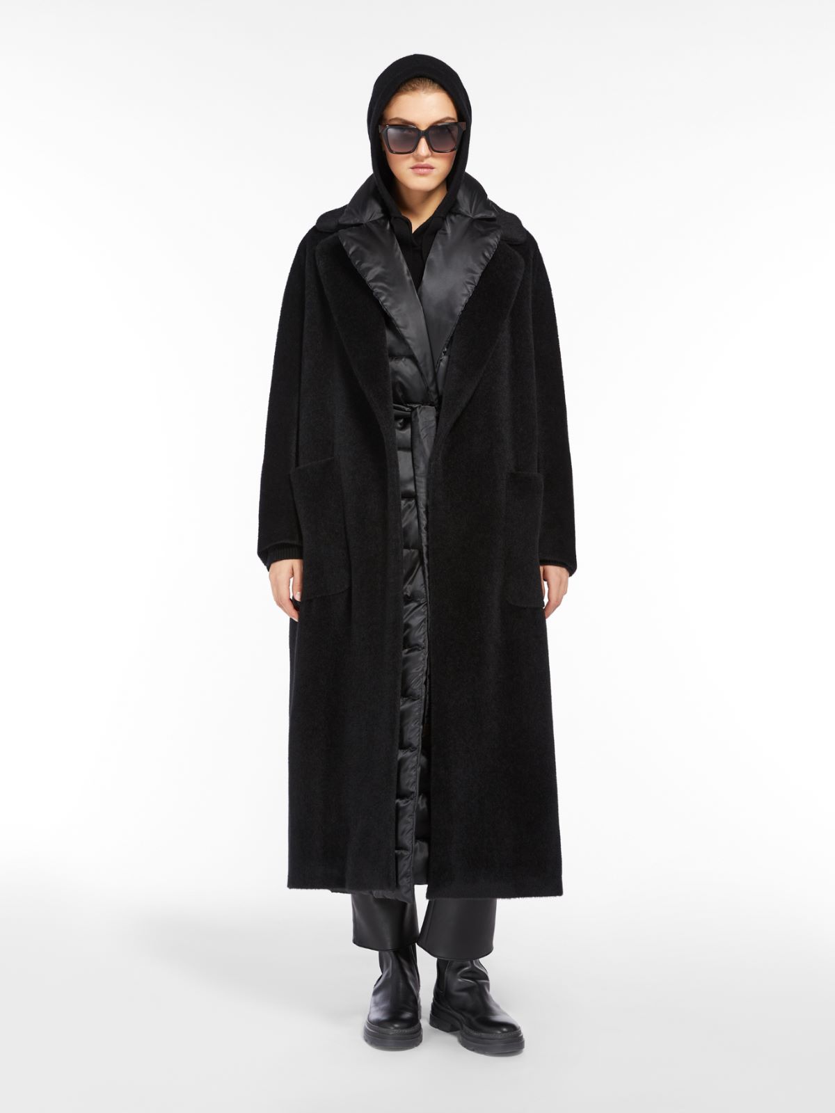 Water-repellent satin gilet - BLACK - Max Mara