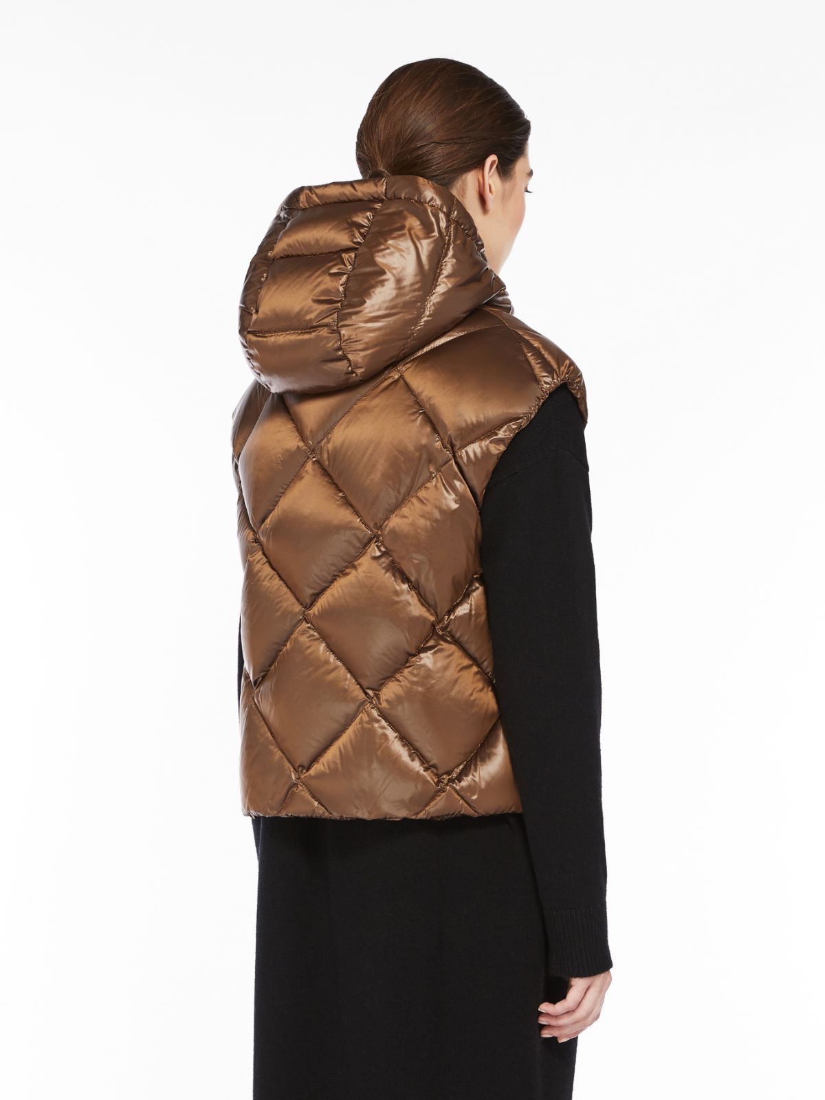Water-repellent canvas gilet - GOLD - Max Mara - 3