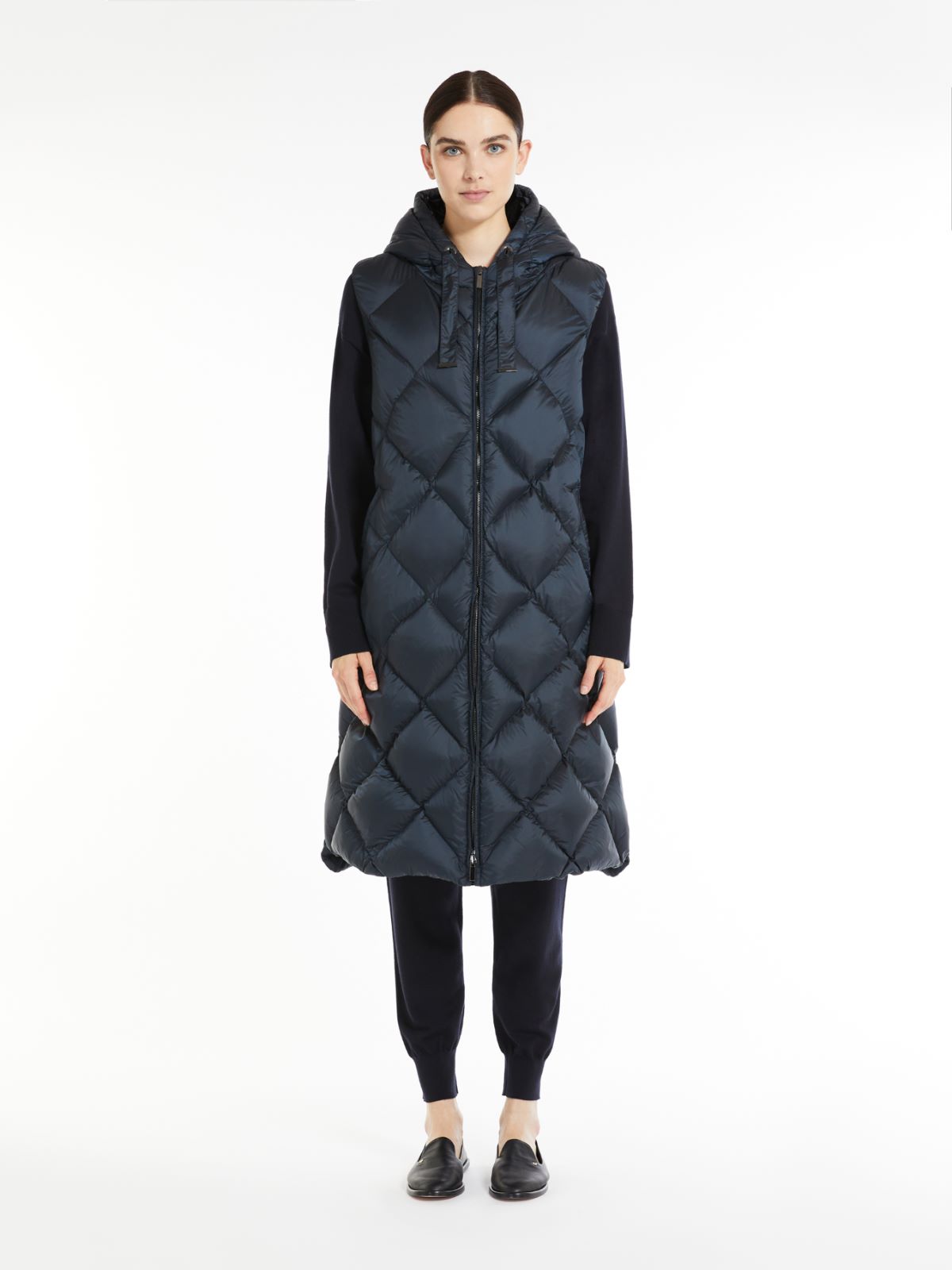 Water-repellent canvas gilet - MIDNIGHTBLUE - Max Mara - 2