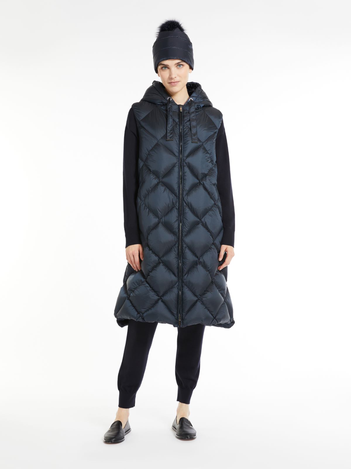 Water-repellent canvas gilet - MIDNIGHTBLUE - Max Mara