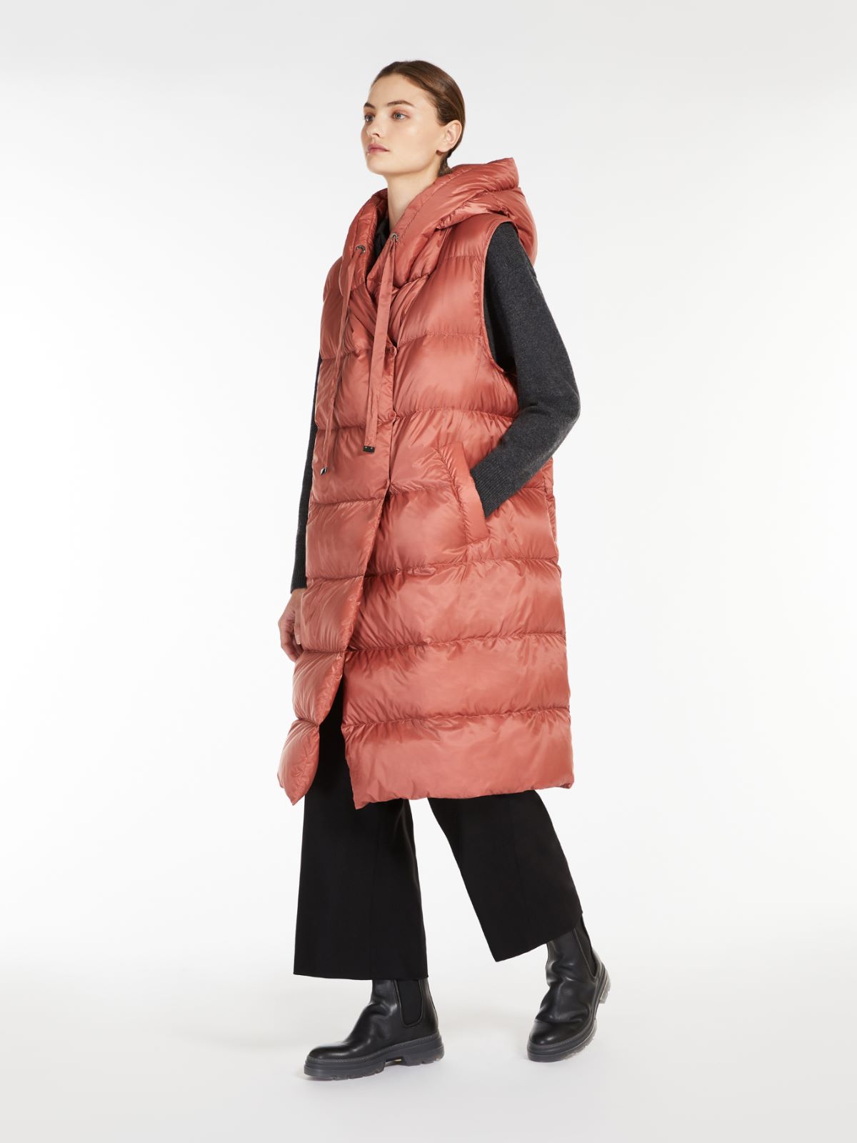 Water-repellent canvas gilet - CORAL - Max Mara