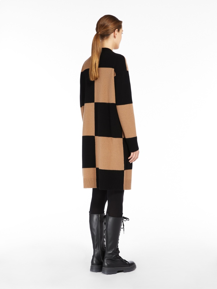 cashmere dress, camel | \