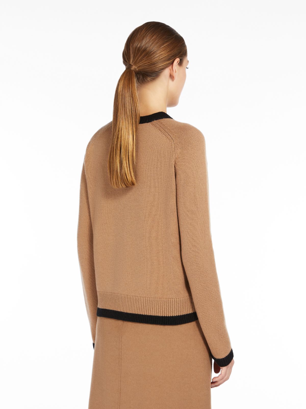 Wool and cashmere cardigan - CAMEL - Max Mara - 3