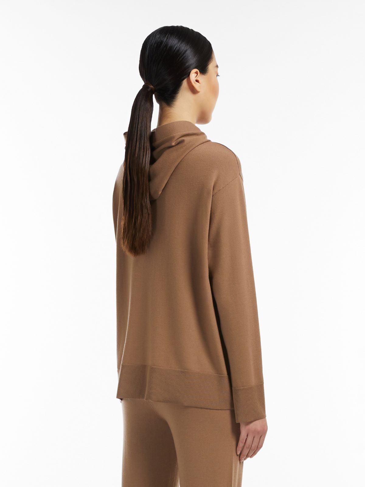 Stretch wool sweatshirt - CAMEL - Max Mara - 3