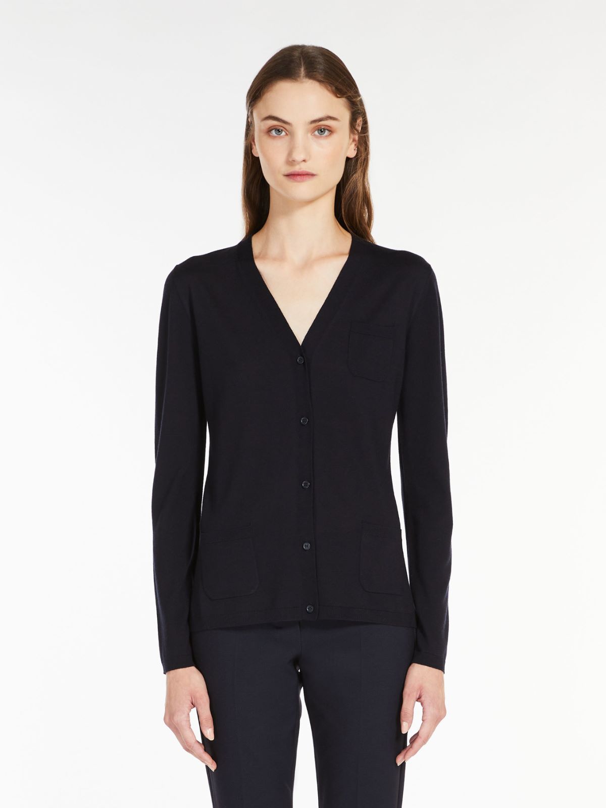 Wool cardigan - NAVY - Max Mara - 2