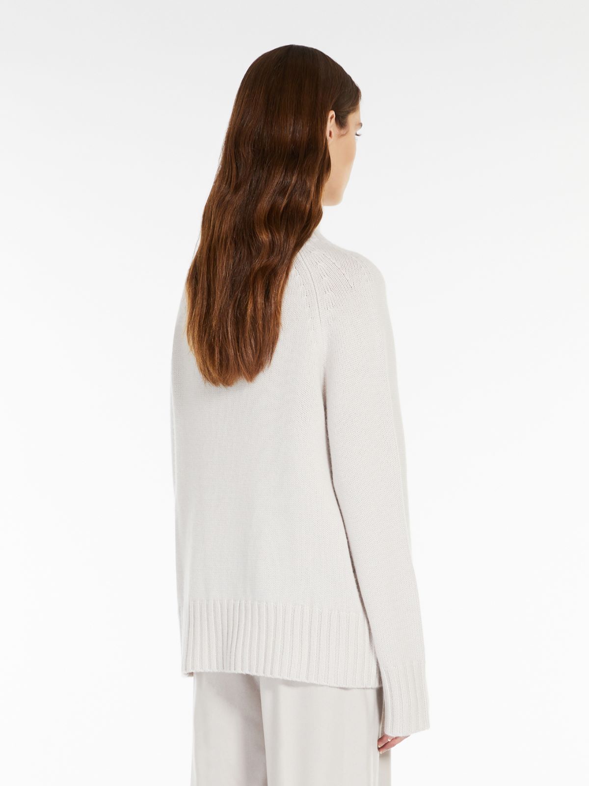 Wool and cashmere polo-neck sweater - ECRU - Max Mara - 3