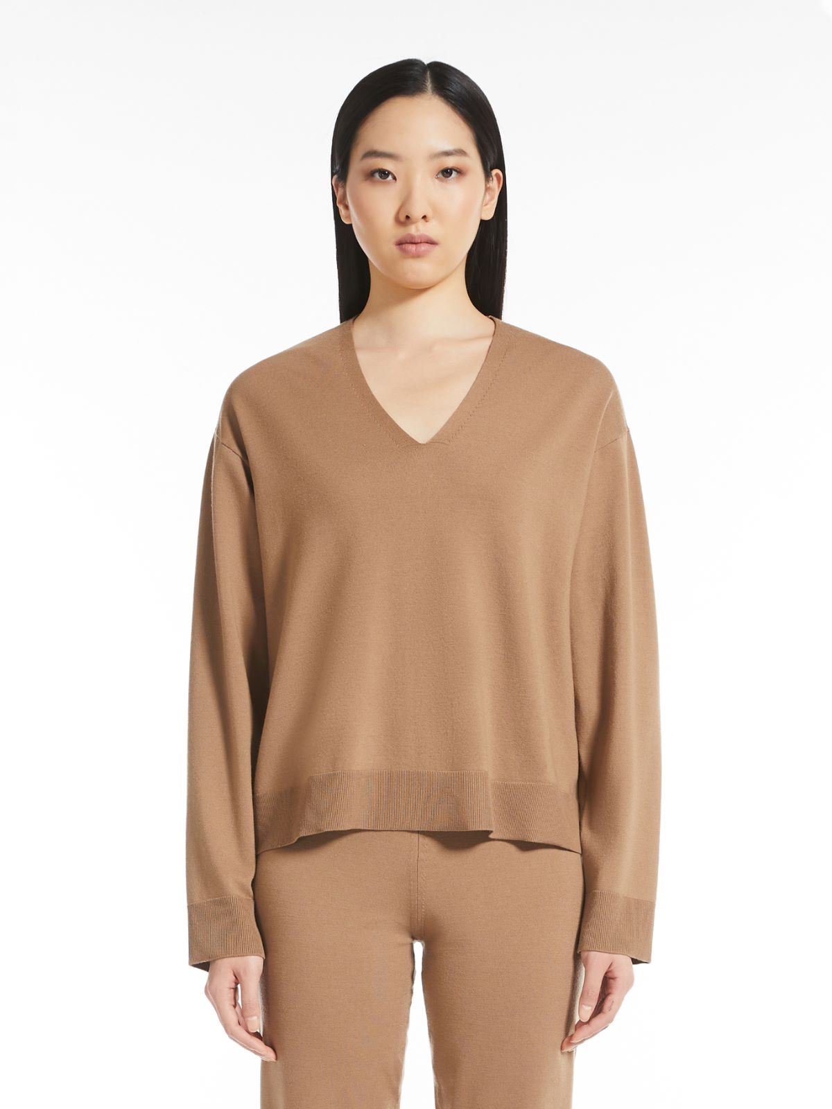 Pullover aus Wolle mit Stretch - KAMEL - Max Mara - 2