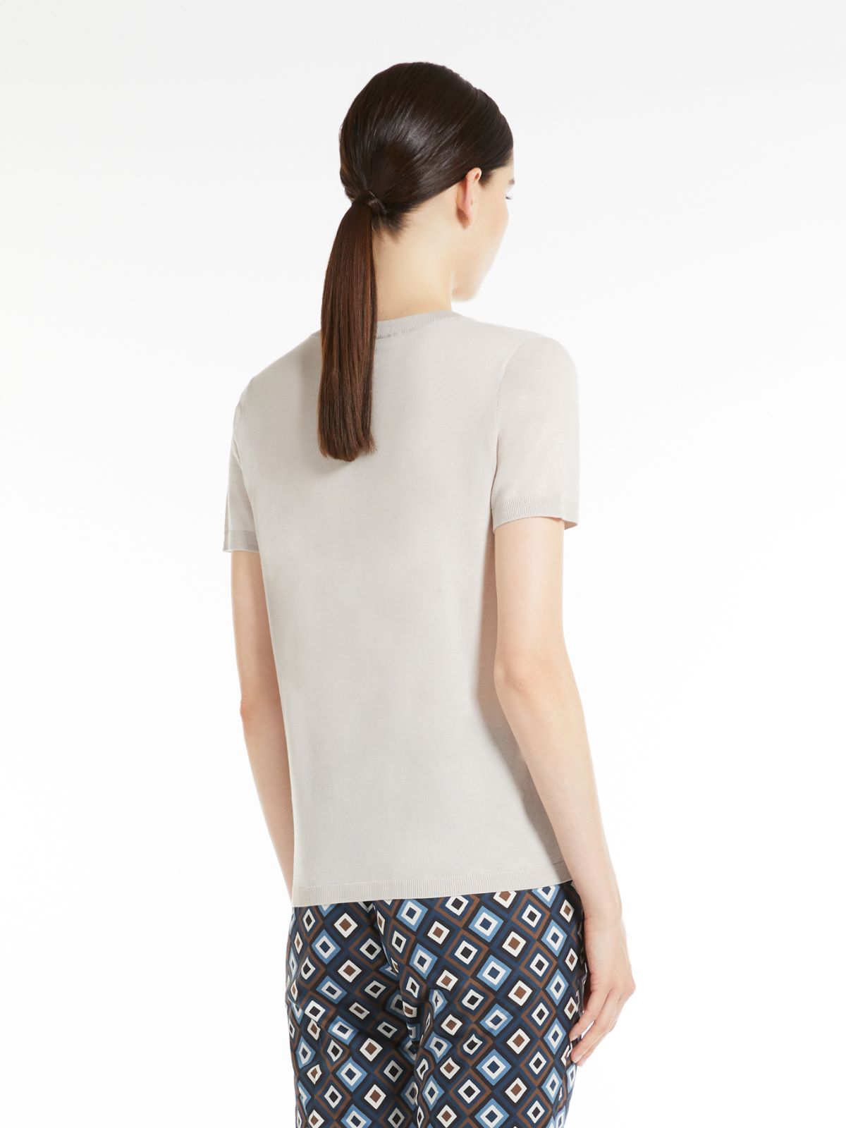 T-Shirt aus Wolle - ECRU - Max Mara - 3