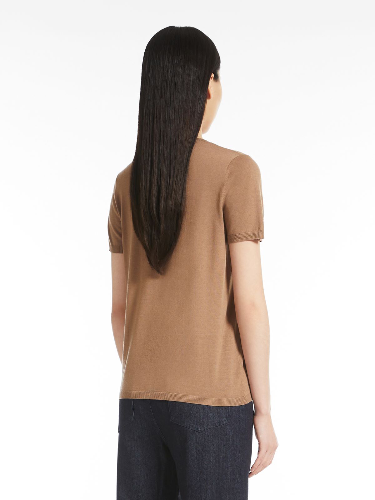 T-Shirt aus Wolle - KAMEL - Max Mara - 3