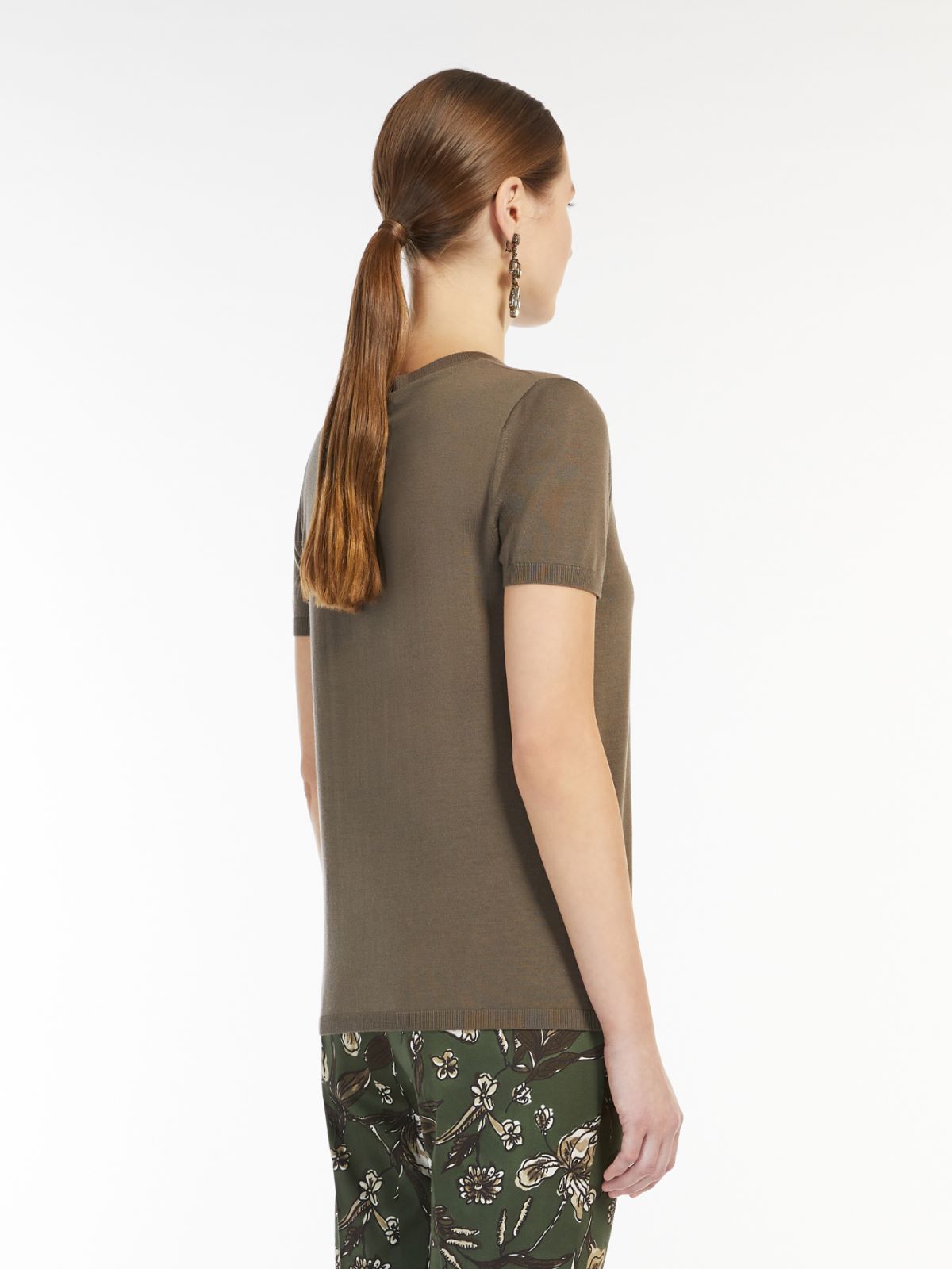 T-Shirt aus Wolle - MOOSGRUEN - Max Mara - 3