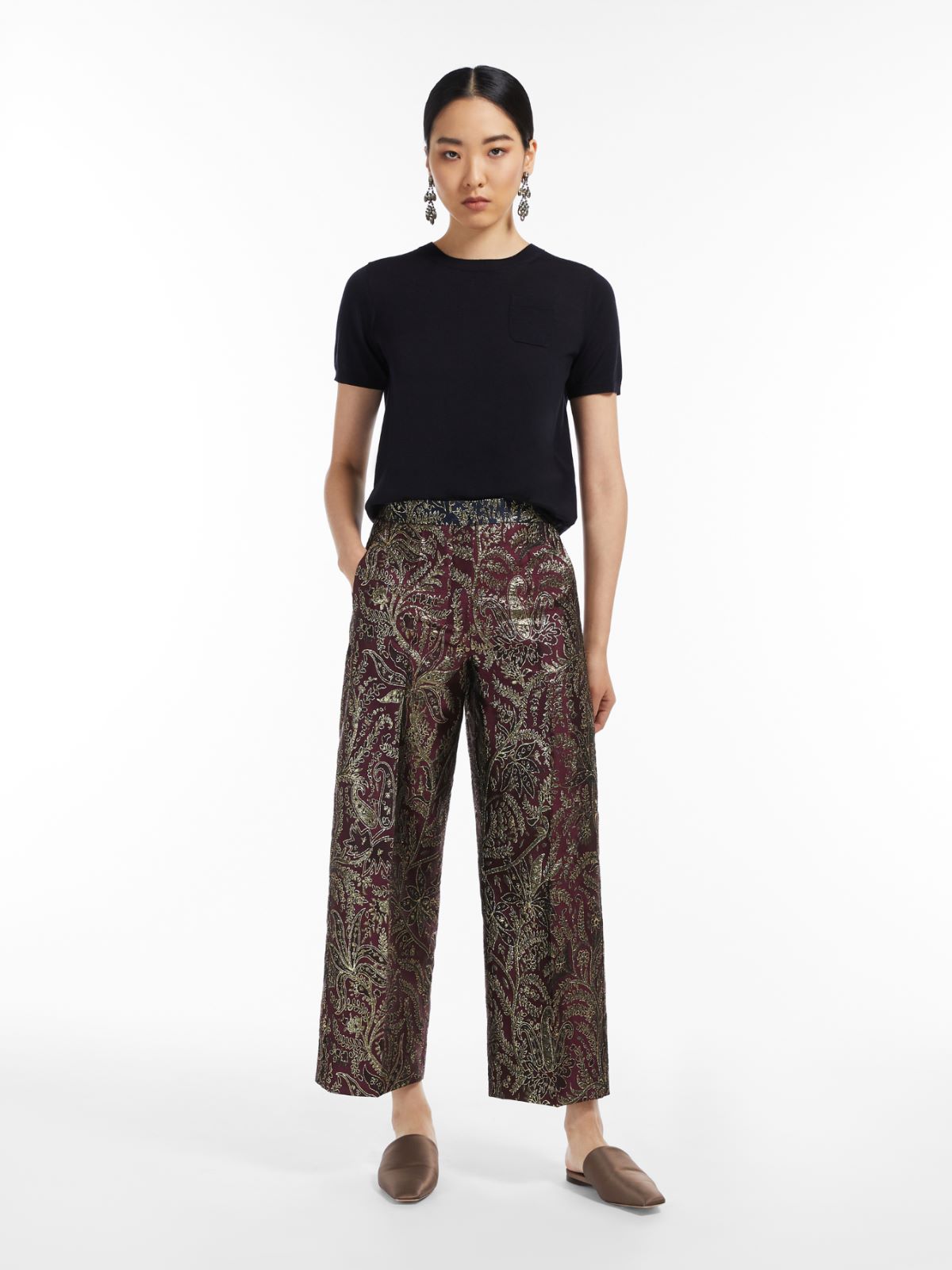 Wool T-shirt - NAVY - Max Mara