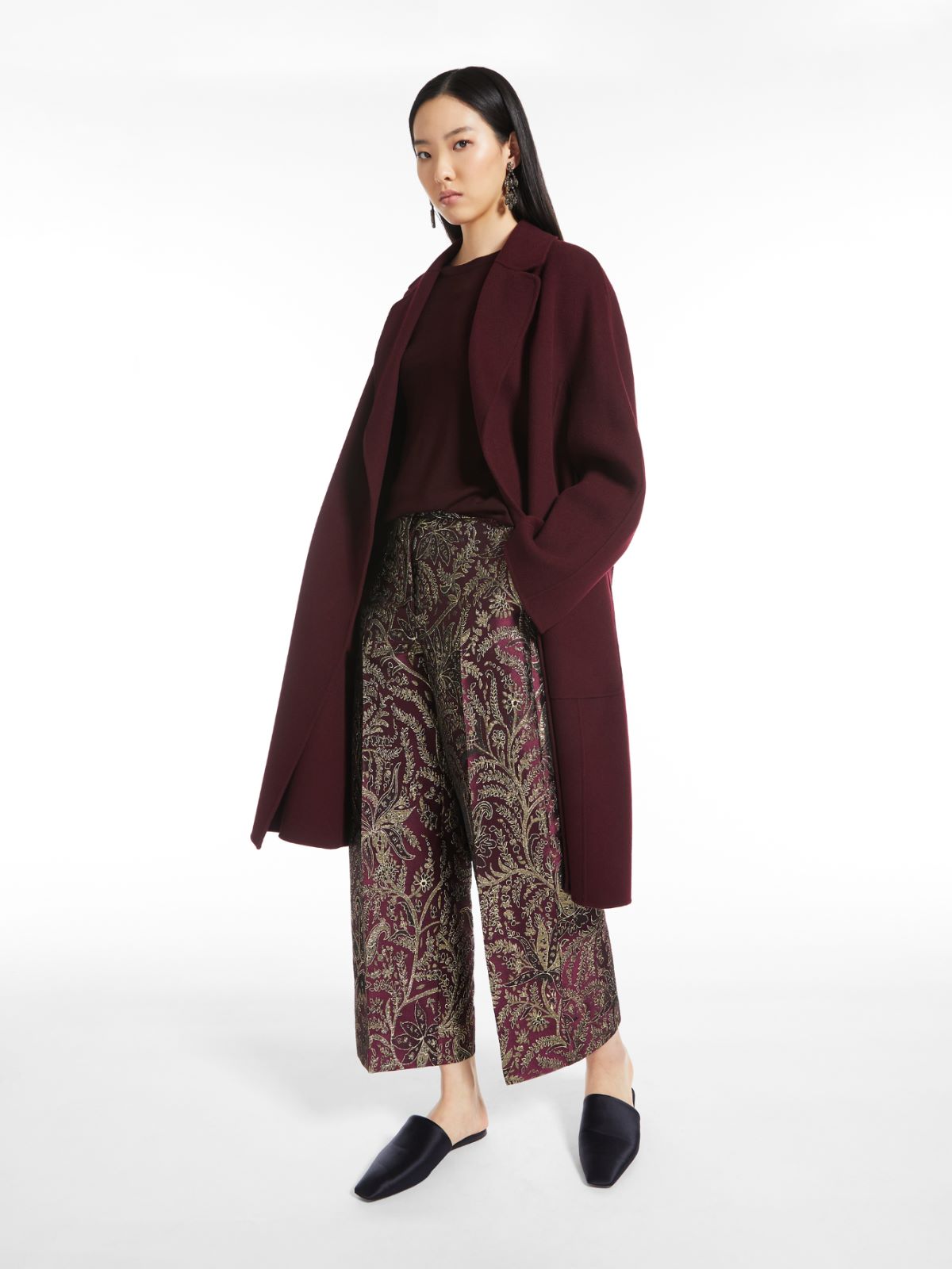 Wool T-shirt - DARK RED - Max Mara