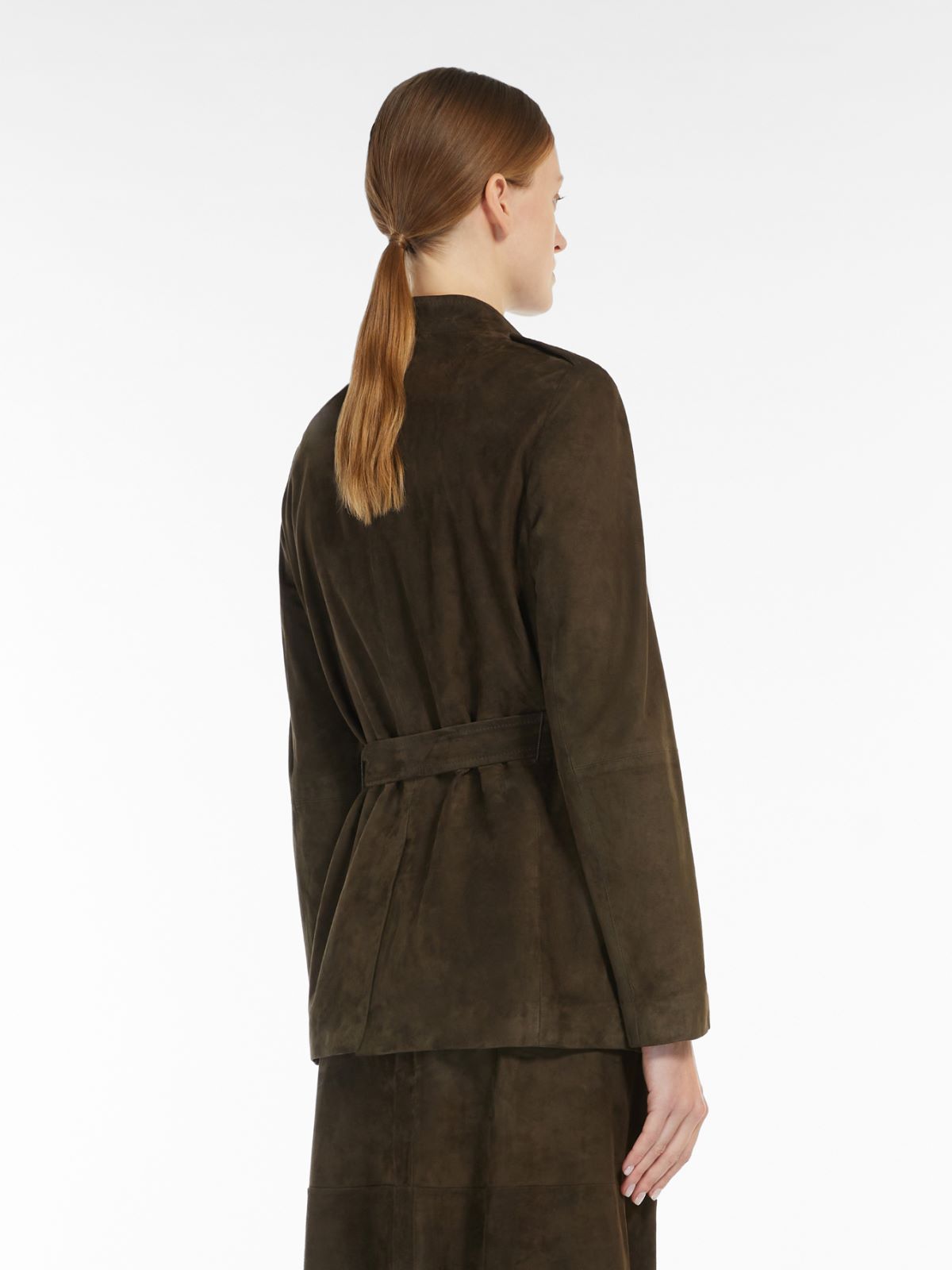 Jacke aus Wildleder - DUNKELGRAU - Max Mara - 3