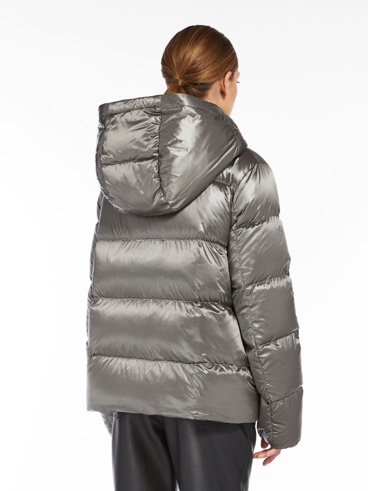 Water-repellent canvas down jacket - MEDIUM GREY - Max Mara - 3