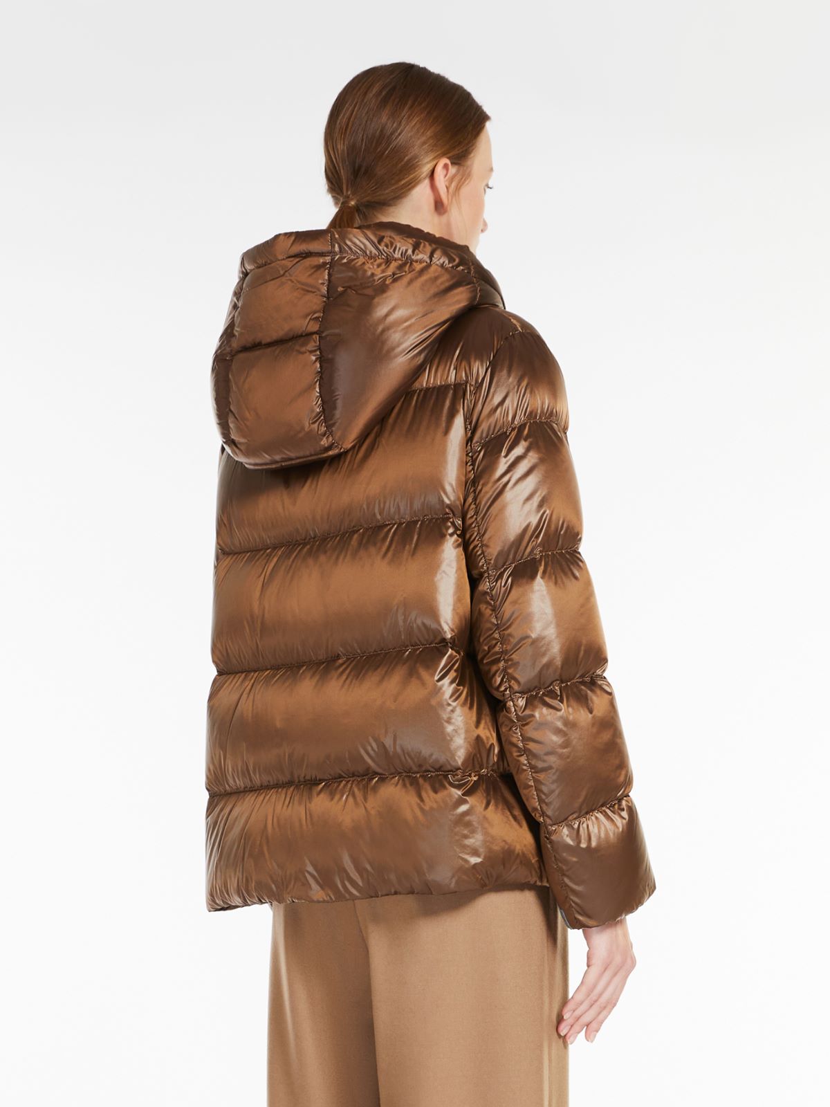 Water-repellent canvas down jacket - GOLD - Max Mara - 2