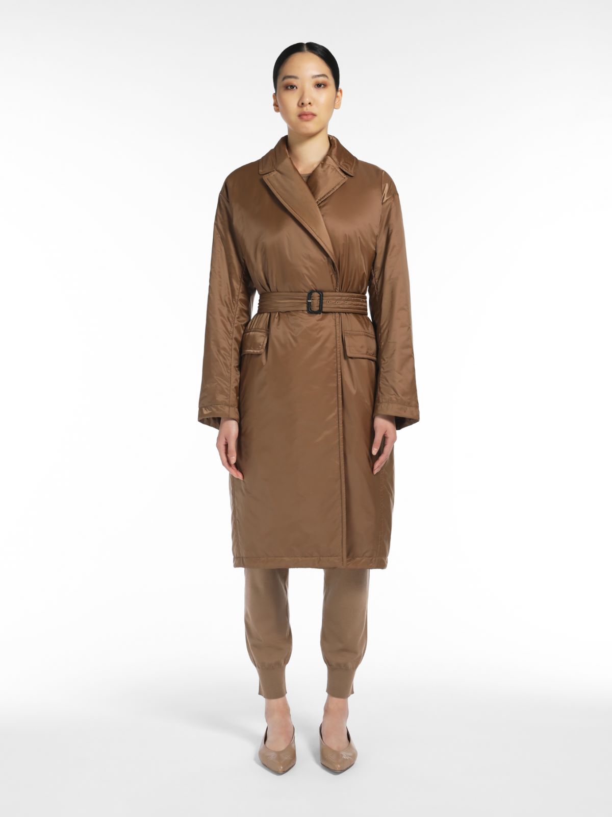 Water-repellent technical canvas coat - BEIGE GOLDEN - Max Mara - 2