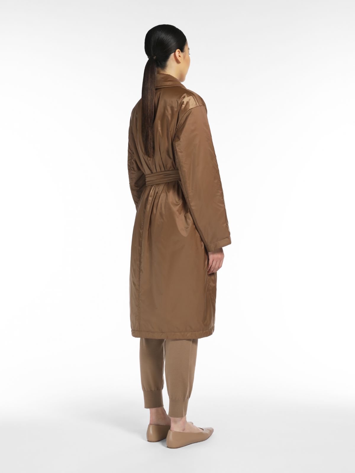 Water-repellent technical canvas coat - BEIGE GOLDEN - Max Mara - 3