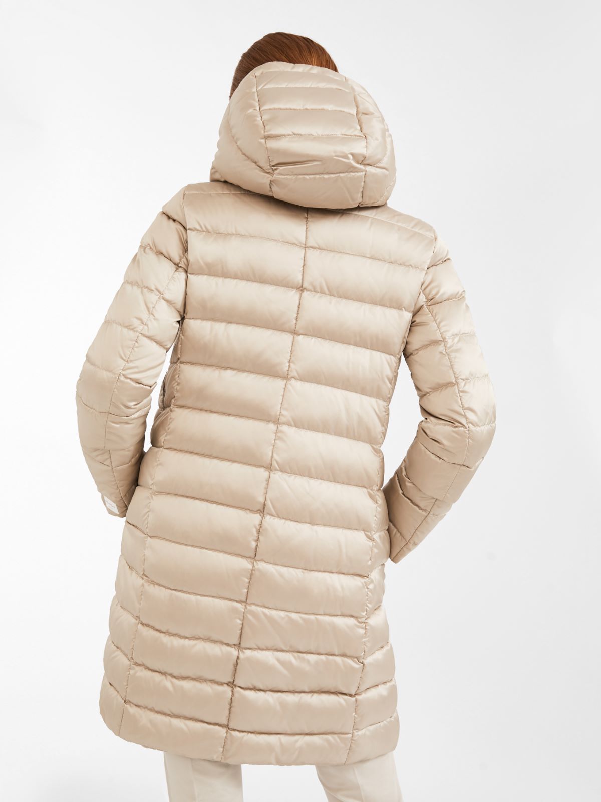 Reversible robe coat in water-resistant satin - LIGHT - Max Mara - 3
