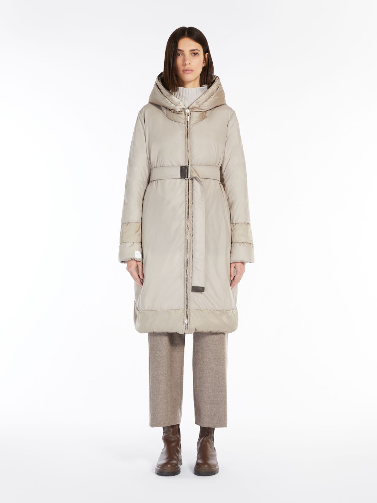 Reversible water-repellent satin parka - LIGHT - Max Mara - 4