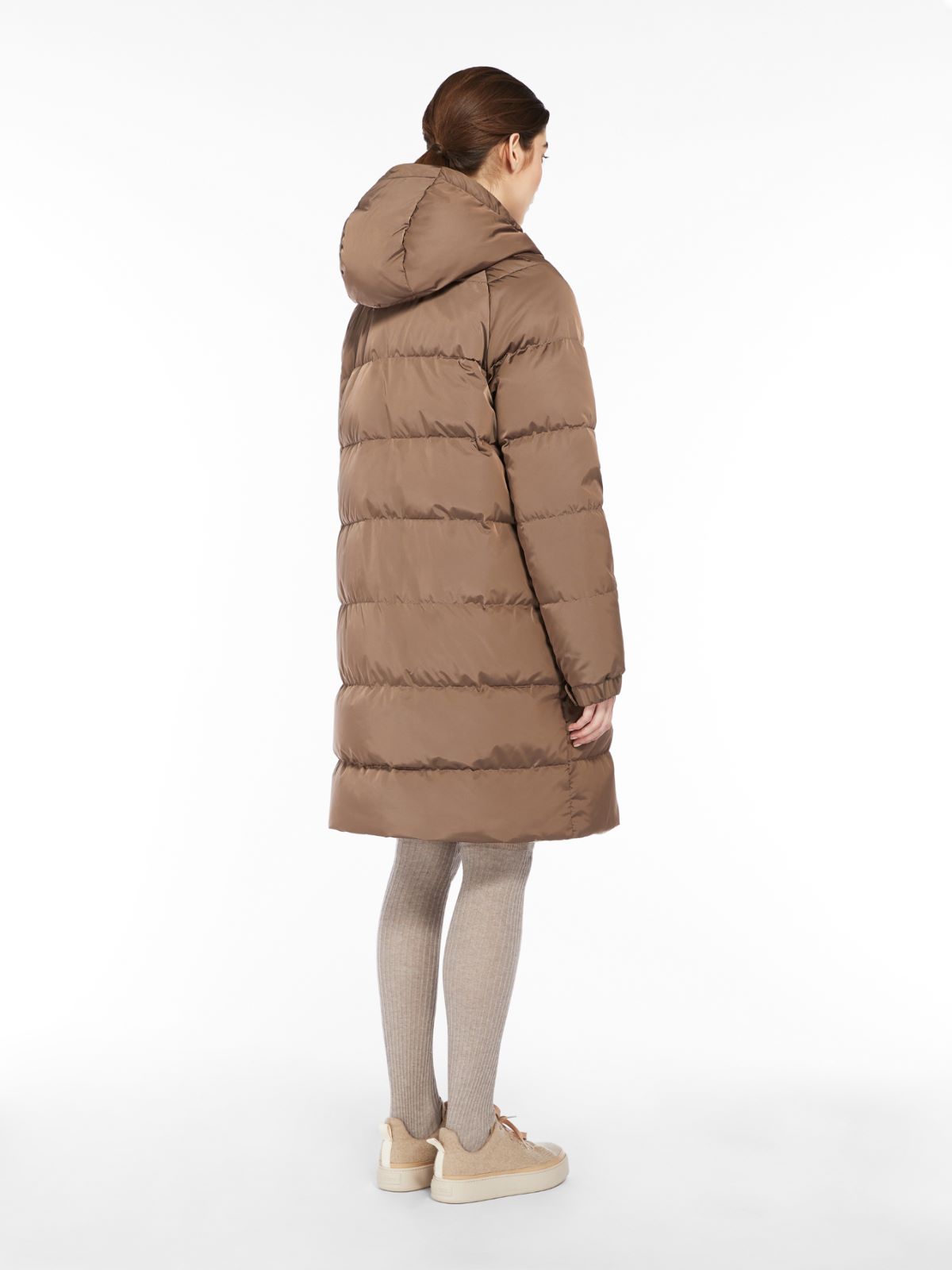 Water-repellent taffeta car coat - BROWN - Max Mara - 3