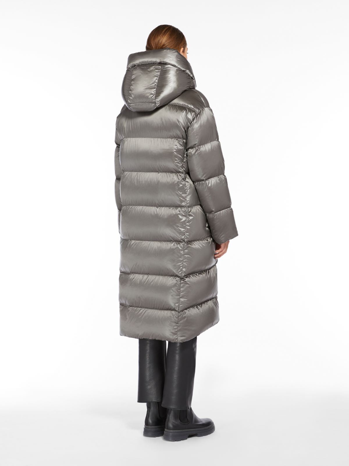 Water-repellent canvas robe coat - MEDIUM GREY - Max Mara - 3