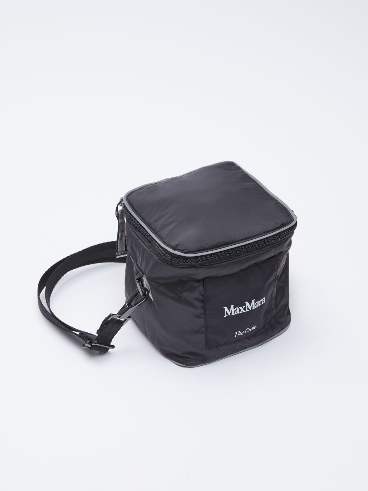 Water-repellent canvas scarf - BLACK - Max Mara - 3