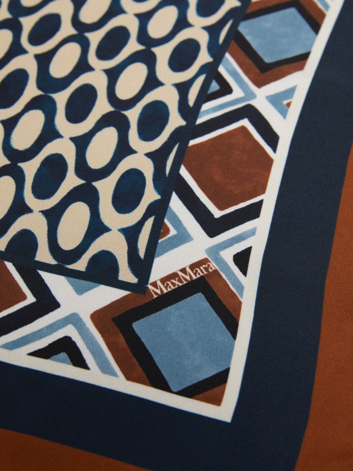 Printed silk neckerchief - CAMEL - Max Mara - 2