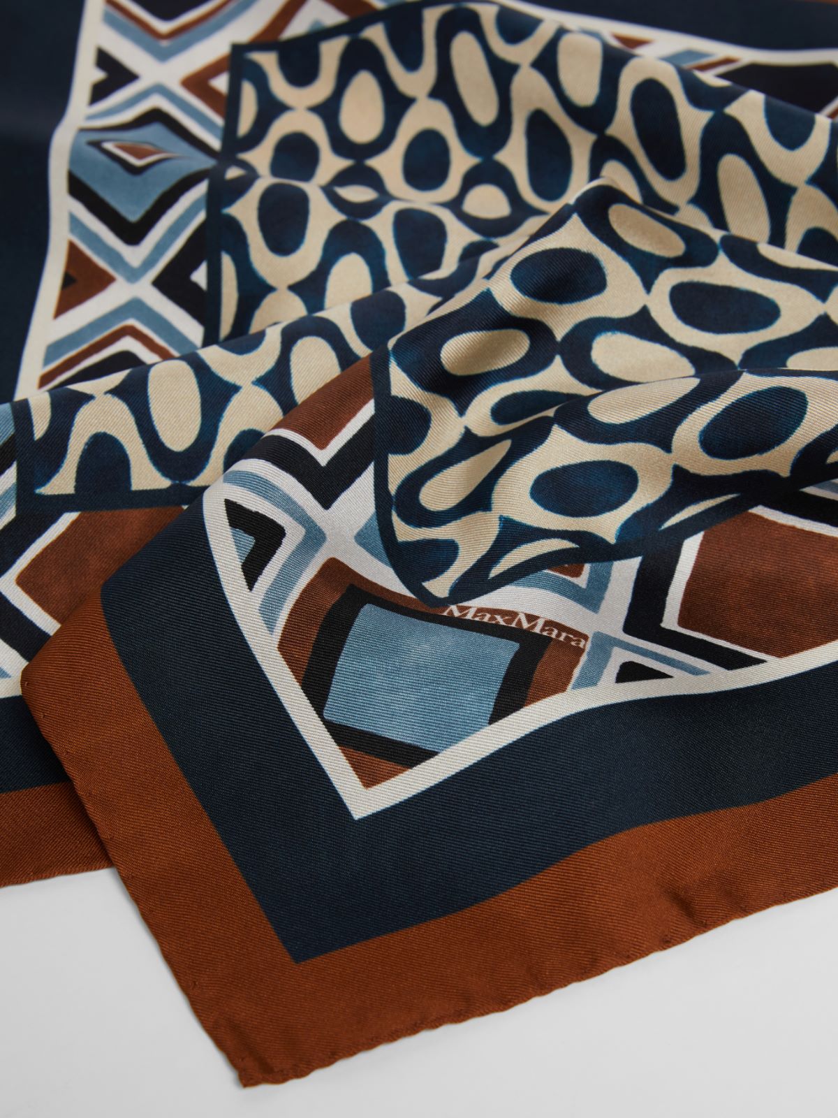 Printed silk neckerchief - CAMEL - Max Mara - 3